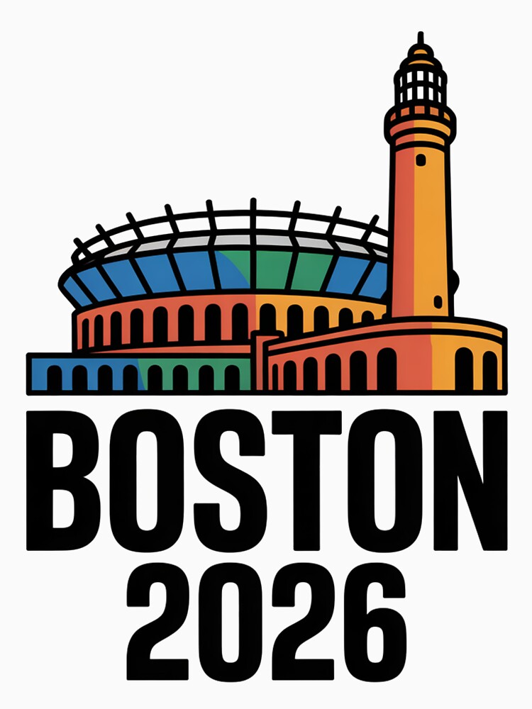 Boston 2026 New England Soccer Souvenir T-Shirt V1 by DarylWelsh2024