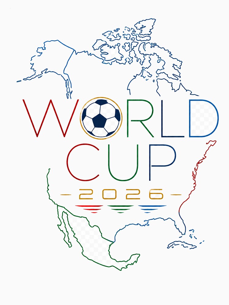 World Football 2026 North America Minimalist Soccer Design by GraphiteLab