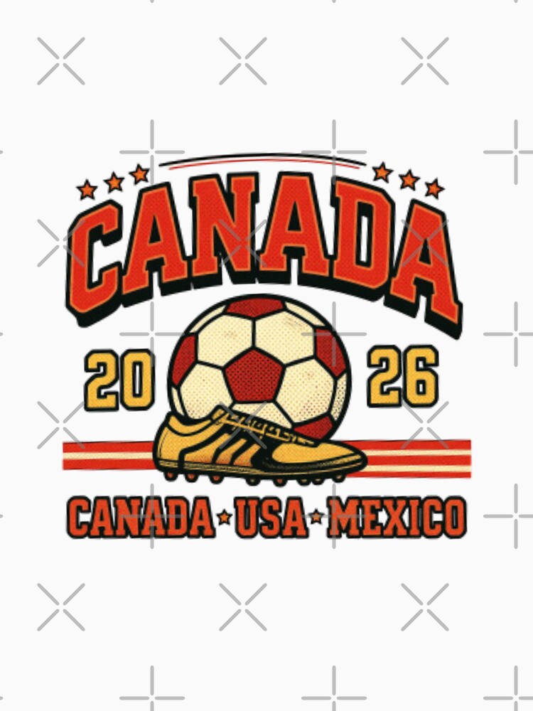 World Cup 2026 USA Canada Mexico — Retro Soccer Tournament Illustration by HBDStudio