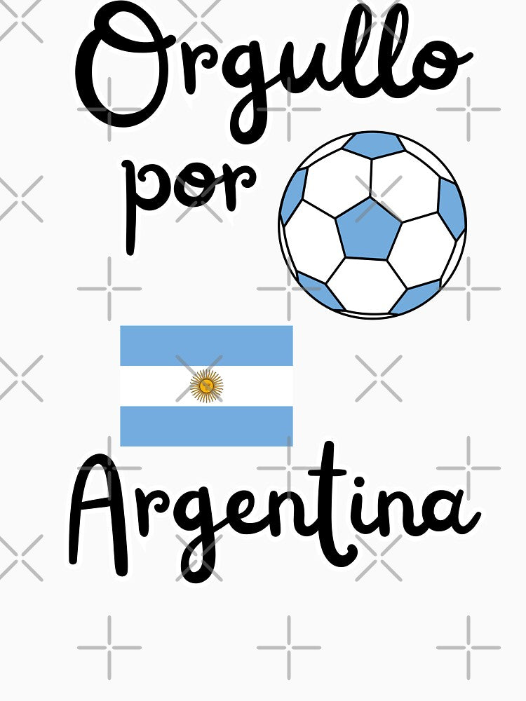 Proud Argentina fan soccer football design by Tienda-Vane