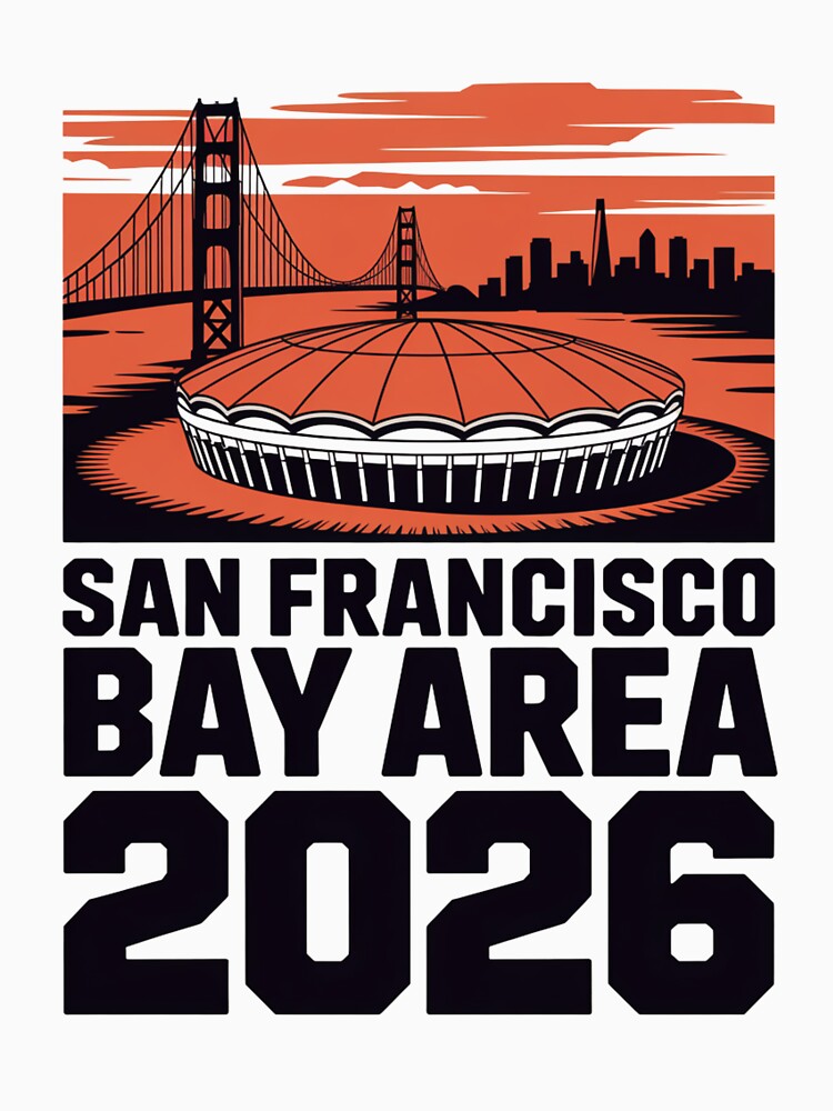 San Francisco Bay Area Golden Gate Stadium T-Shirt V3 by DarylWelsh2024