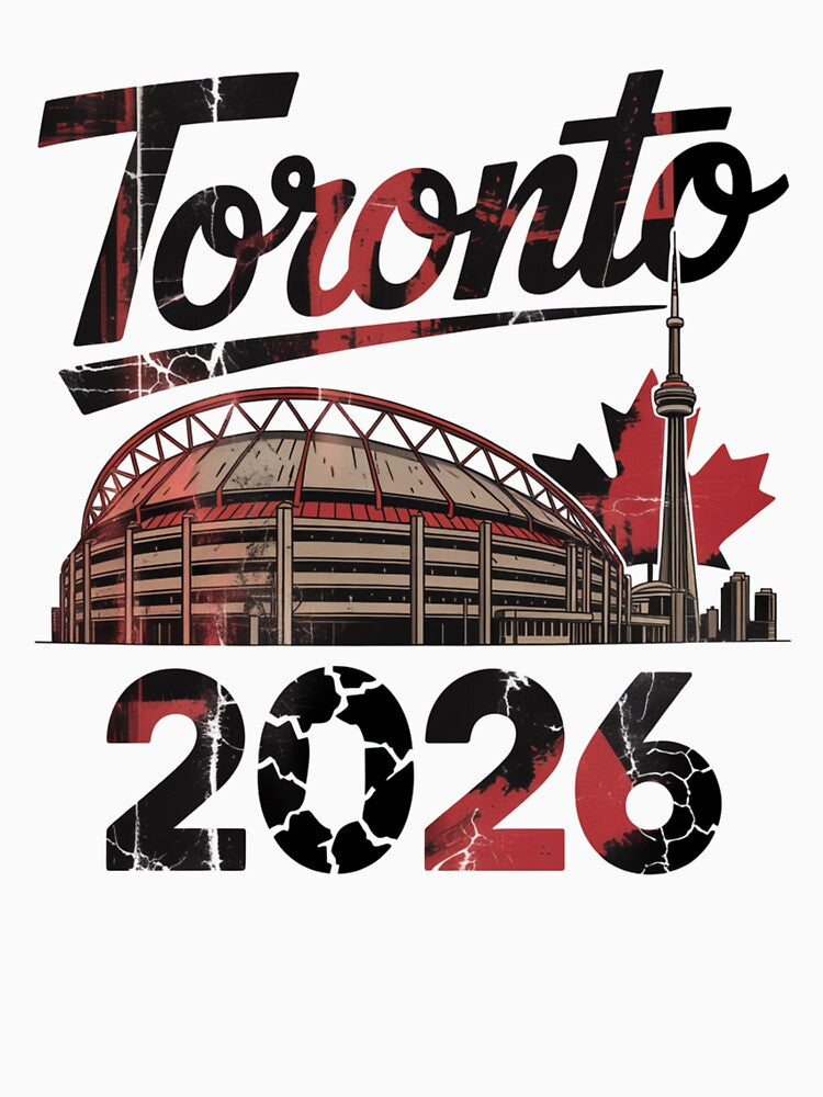Toronto 2026 CN Tower Stadium Skyline T-Shirt V22 by DarylWelsh2024