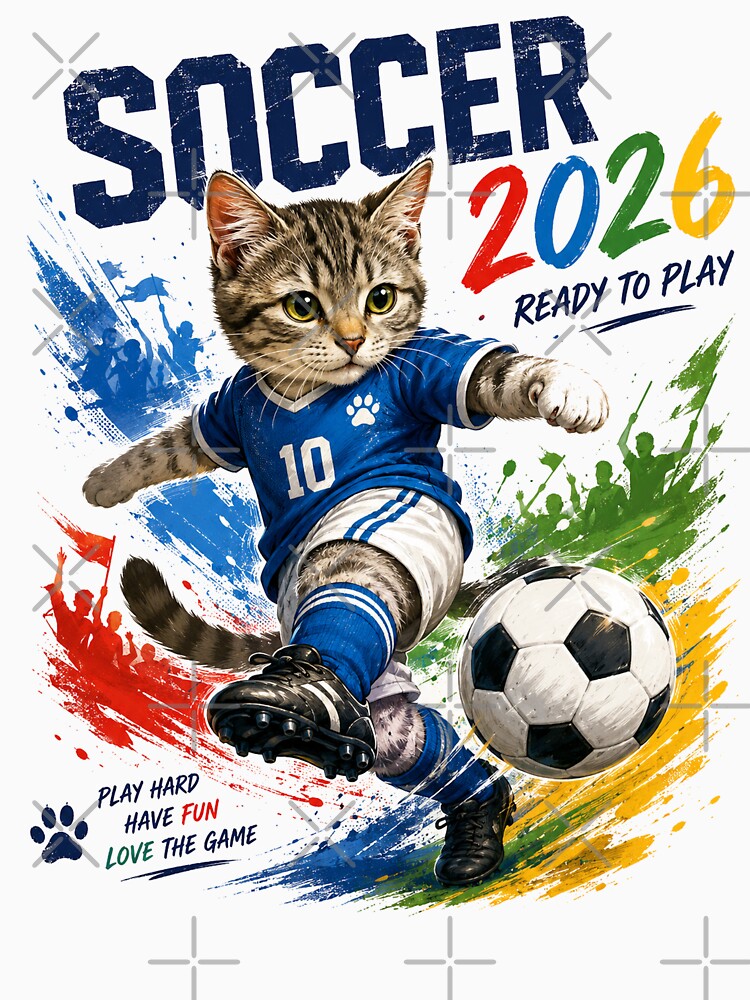 Soccer 2026 Ready to Play Cat by yasmh