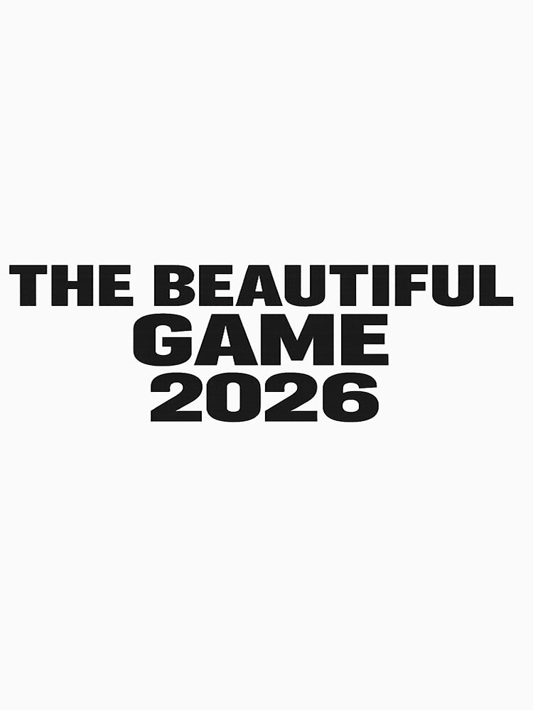 The Beautiful Game 2026 Minimalist Football T-Shirt by ArthUpscale