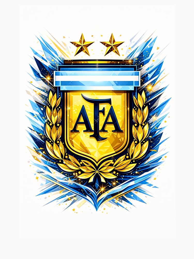 Argentina champions AFA crest gold blue soccer design by AEJCHA