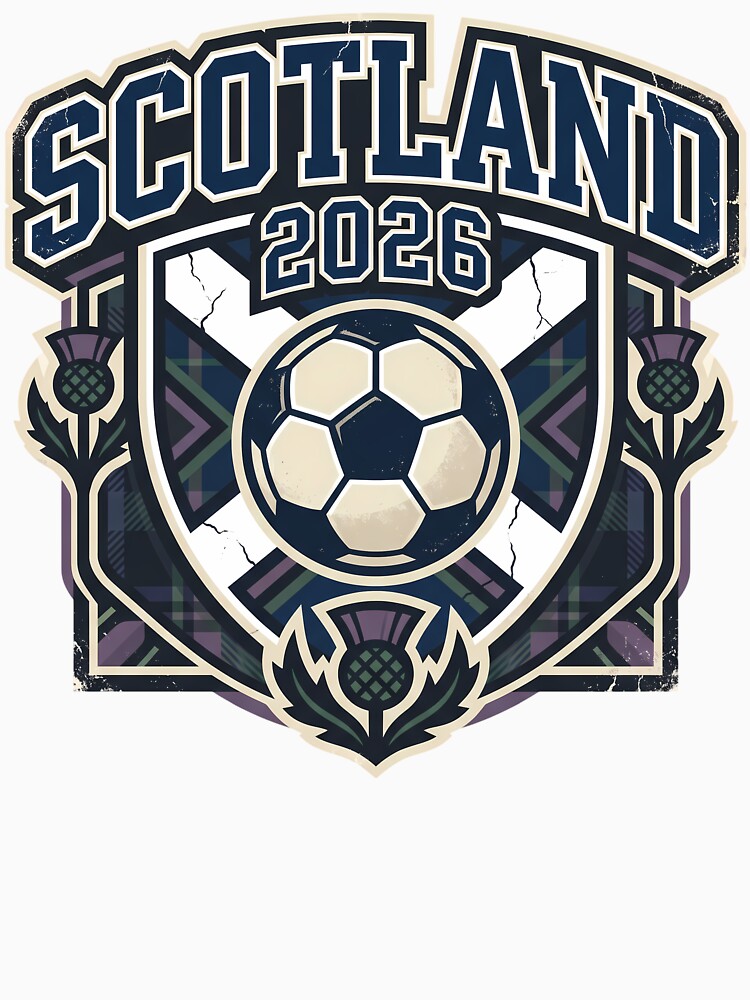 Scotland 2026 Retro Football Fan Crest by Saq2000