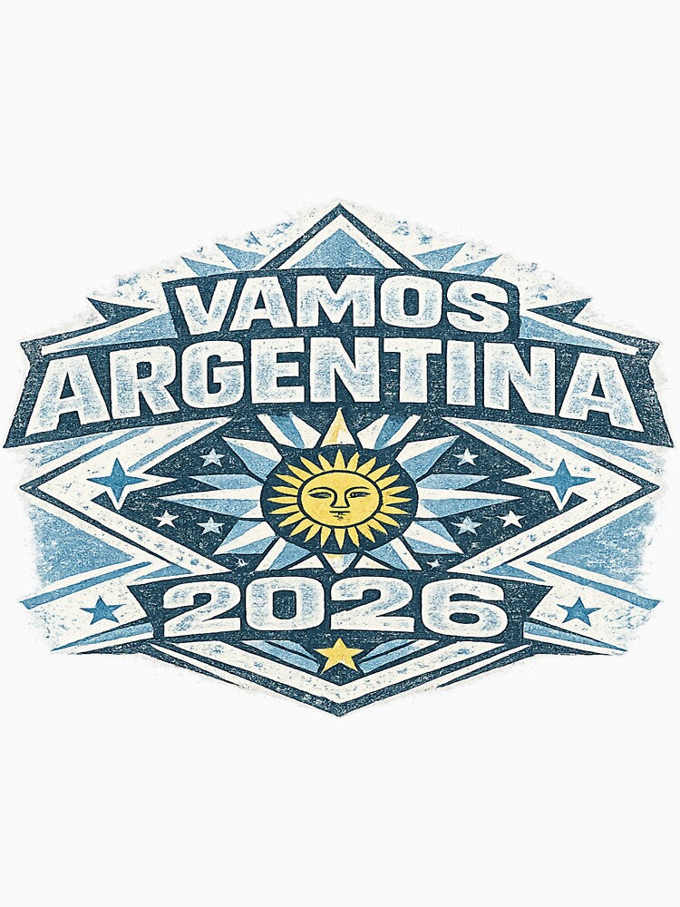 Vamos Argentina 2026 Vintage Football Fan Retro T-Shirt by ArthUpscale