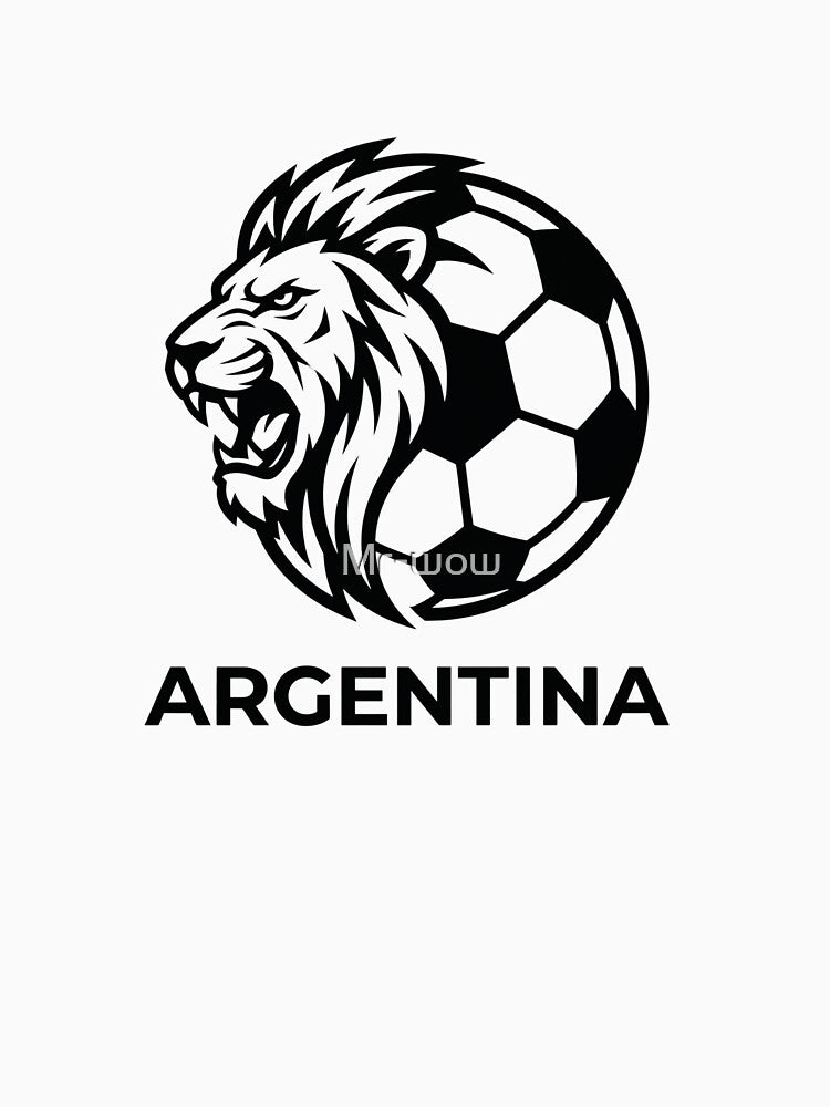 Aesthetic Argentina Soccer Lion Athletic Corporate Decal by Mr-wow