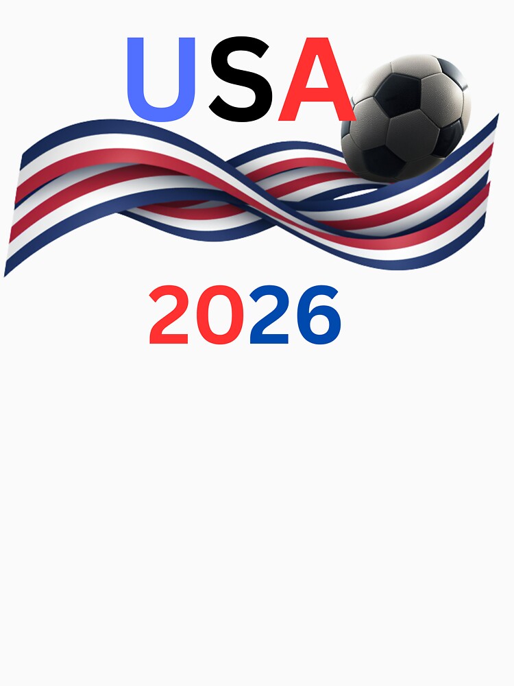 USA 2026 Soccer Ball With Waving Flag - United States Football Team Supportز by printeGear