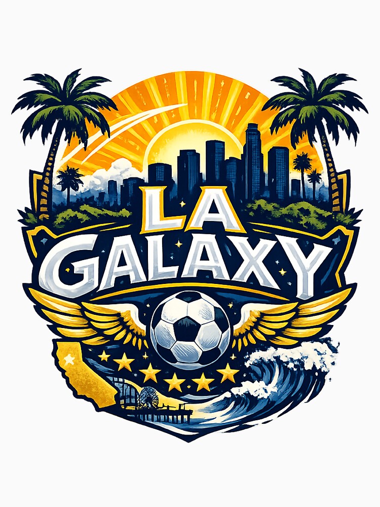 Los Angeles Soccer Design LA Skyline Sunset Football Fan Shirt California Sports Graphic LA Soccer Gift by GarnerSupplyCo