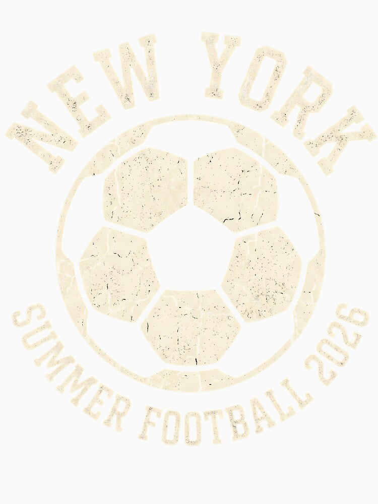 New York Summer Football 2026 Vintage Design by laughingshirts