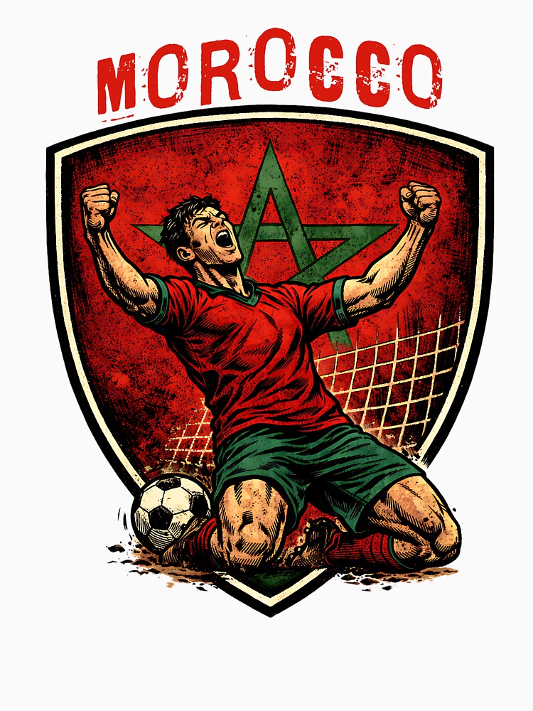 Morocco - 2026 Futbol Retro Style by Tee Nook
