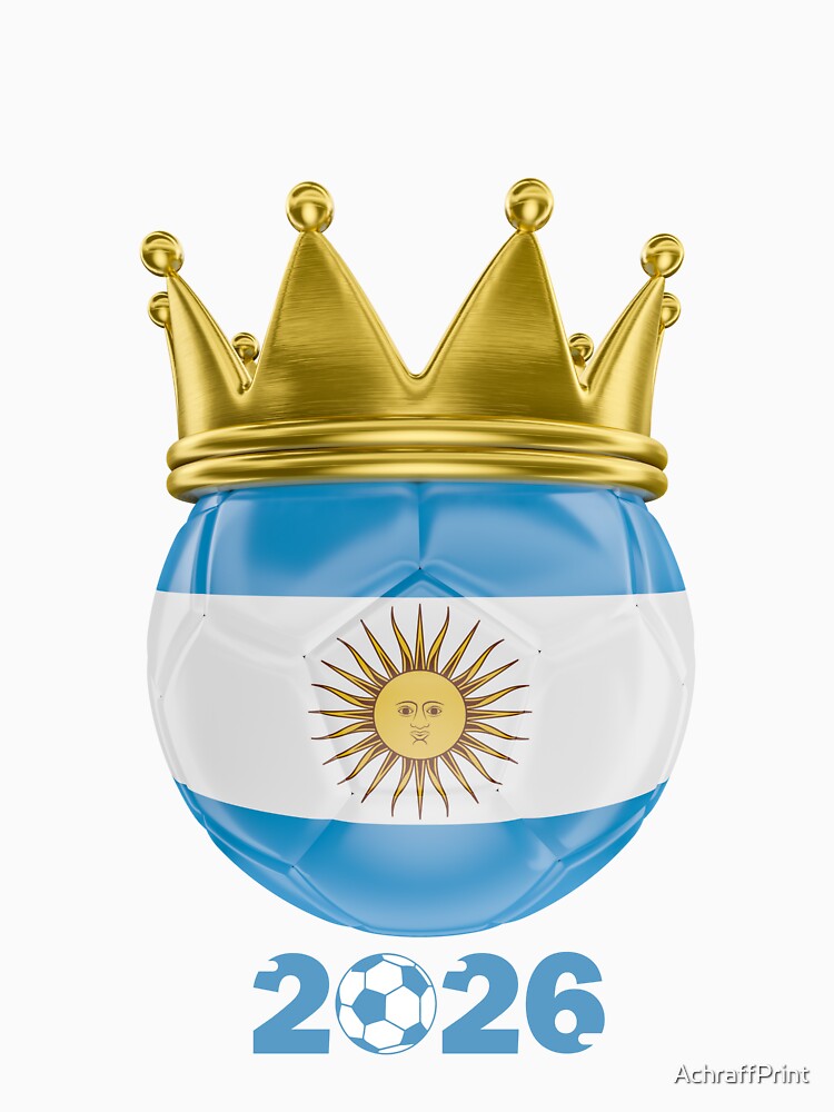 Argentina Football Champion Crown 2026 by AchraffPrint