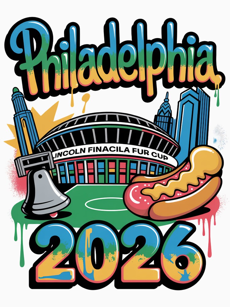 Philadelphia 2026 Liberty Bell Stadium Cheesesteak T-Shirt V17 by DarylWelsh2024