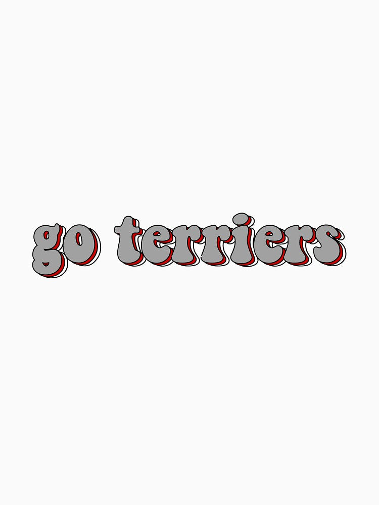 Gray Triple "Go Terriers" by Maggie S