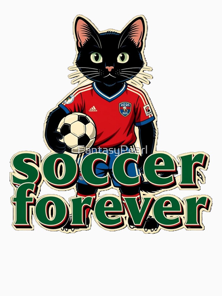 Soccer Forever Retro Cat by FantasyPearl