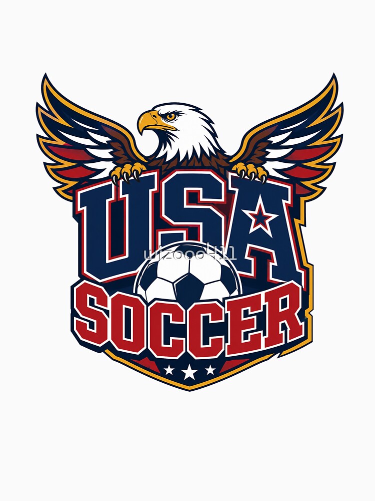 USA Soccer Typography T-Shirt | Athletic Graphic Tee by wizooo411