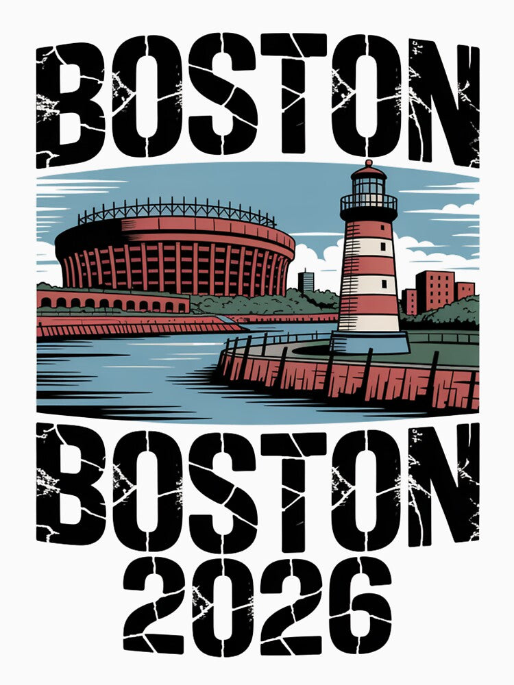 Boston 2026 New England Soccer Souvenir T-Shirt V6 by DarylWelsh2024
