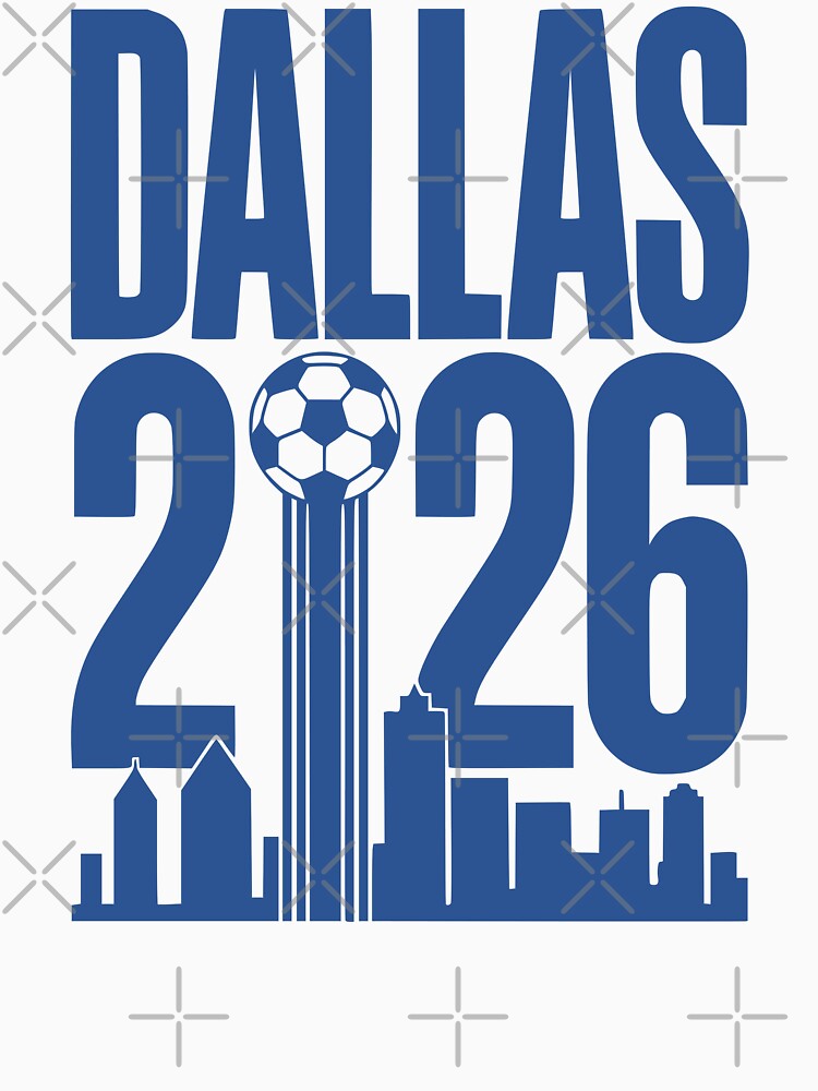 Dallas Soccer 2026 Texas Skyline Football Fan by MavtM