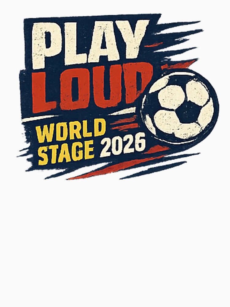 Play Loud Soccer Fan Vintage Sports Graphic 2026 by NeO² Studio