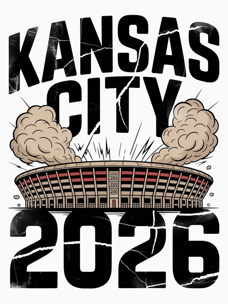 Kansas City 2026 Arrowhead Stadium Football T-Shirt V16 by DarylWelsh2024