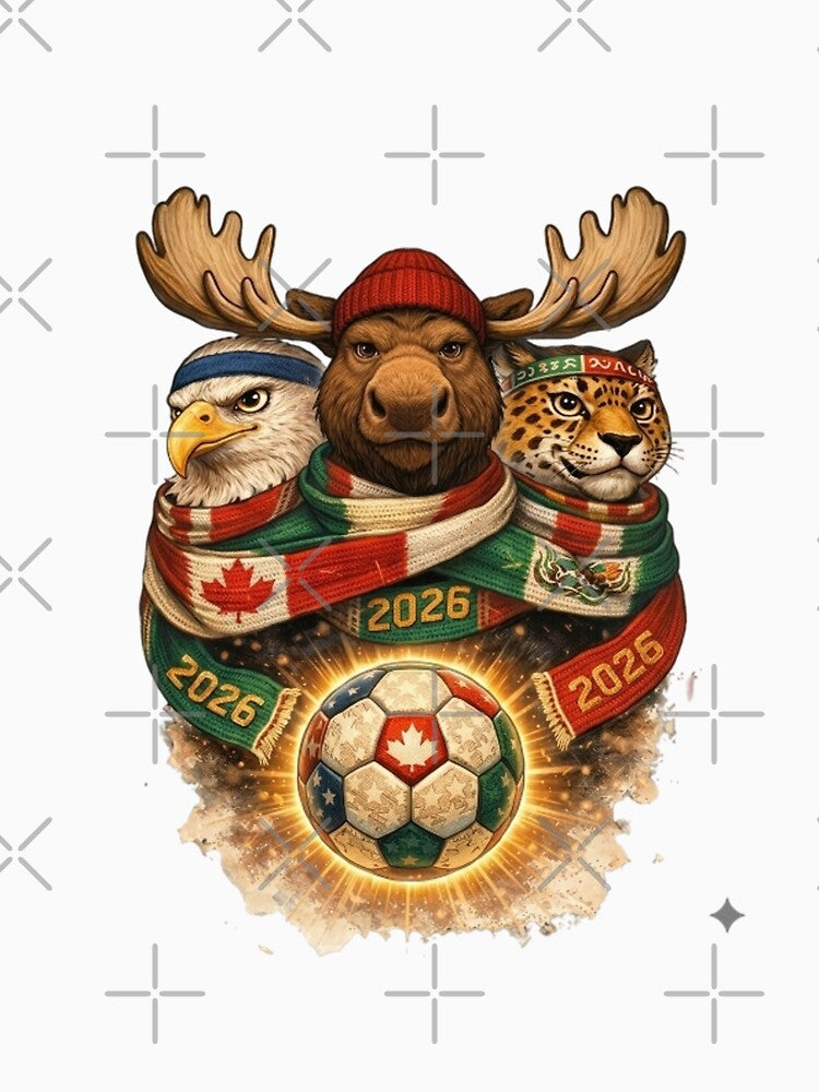 United North America 2026 - Three Nations Soccer Caricature. by RDcollections