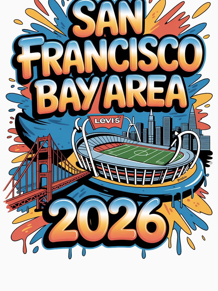 San Francisco Bay Area Golden Gate Stadium T-Shirt V10 by DarylWelsh2024