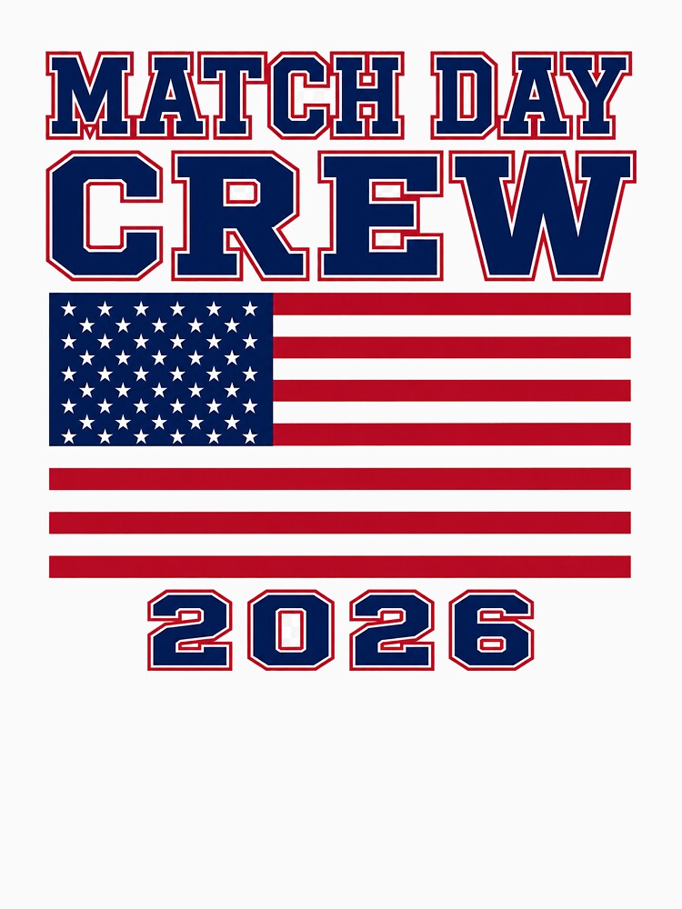 USA Match Day Crew 2026 Football Fan Design by OfficeFighter