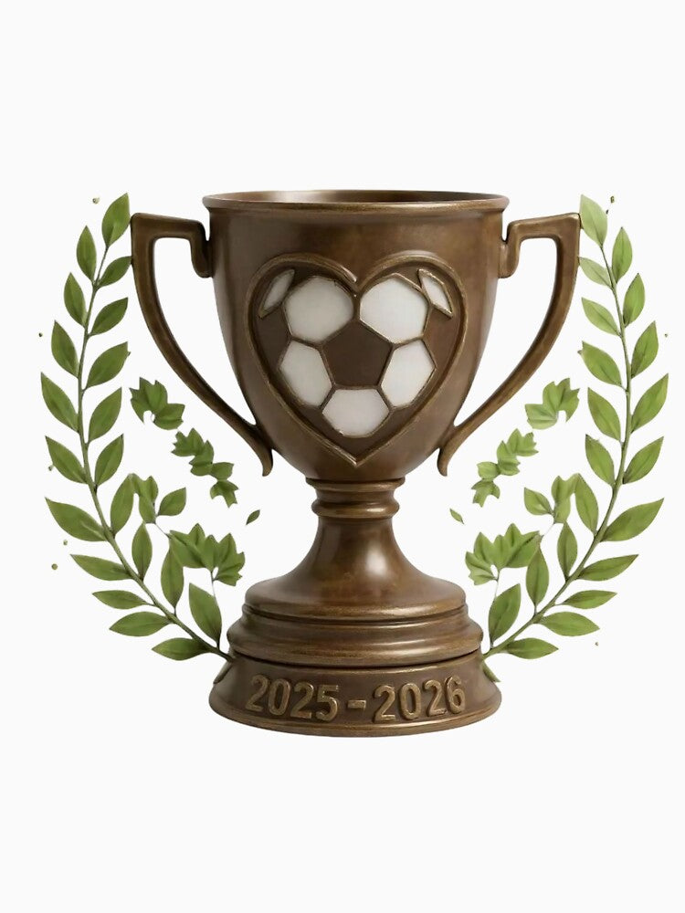 Foto realistic fantasy Football Trophy 2025-2026 - Classic Soccer Award Winner design by TheGaliyaStudio
