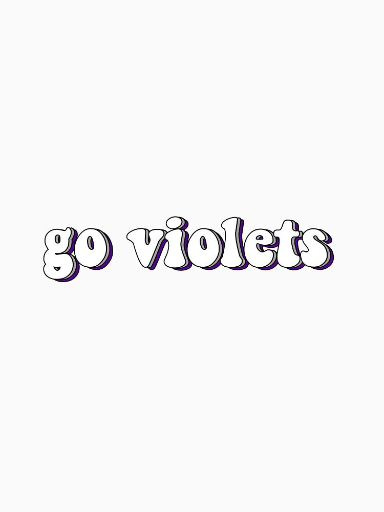 White Triple "Go Violets" by Maggie S