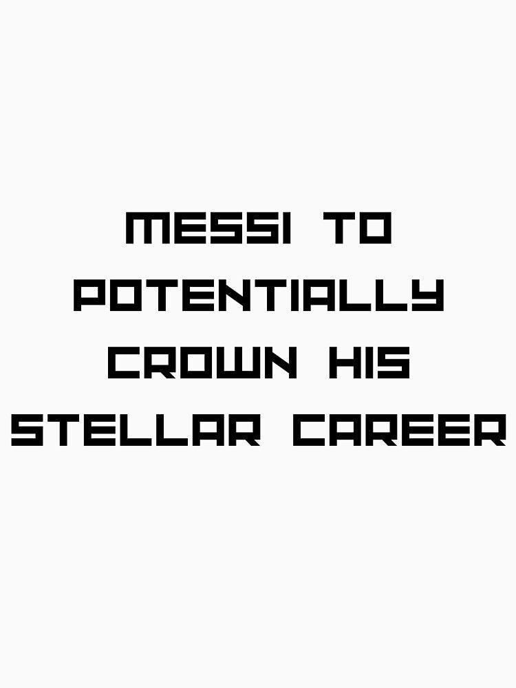 Messi to potentially crown his stellar career Peter Drury by NuvoleART