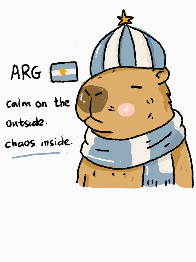 Awkward Animal Hat Club – Argentina’s Calm Capybara | World Cup 2026 Fan by chupichapa