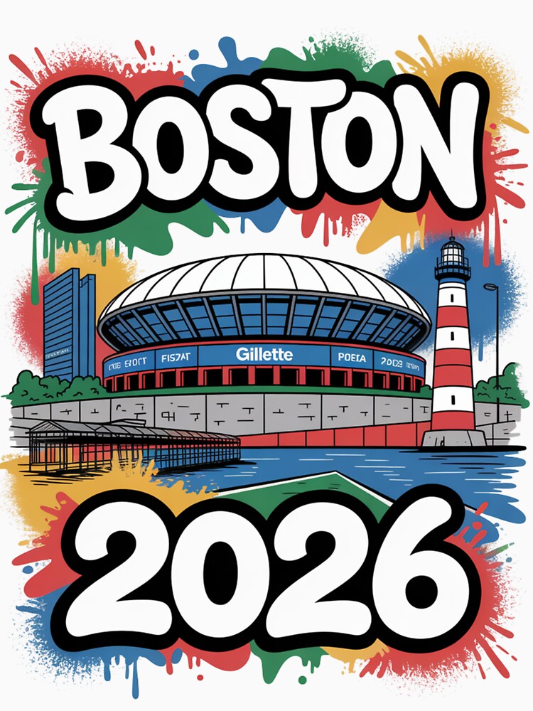 Boston 2026 New England Soccer Souvenir T-Shirt V2 by DarylWelsh2024