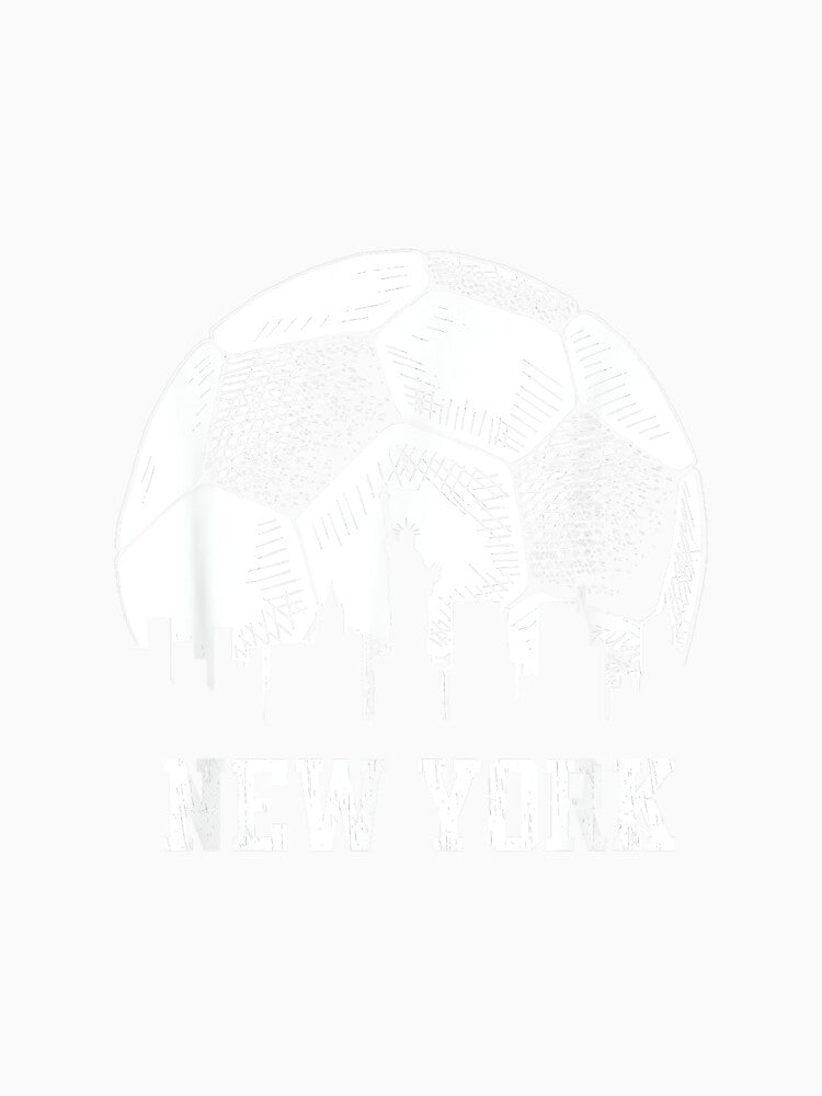 Vintage Soccer New York City Skyline by MollyLYork
