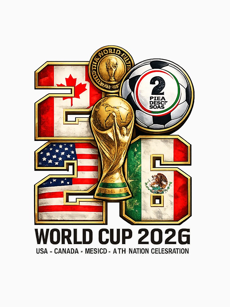 2026 Soccer Global Tournament – USA Canada Mexico Host Nations by CreativeNest Prints