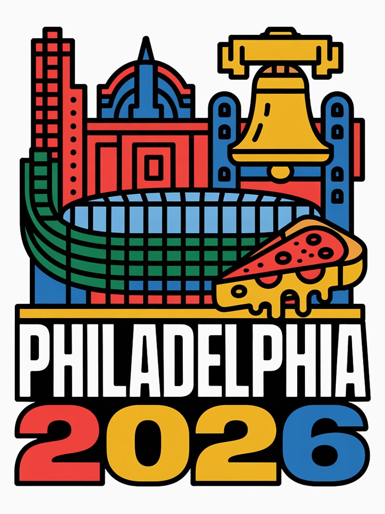 Philadelphia 2026 Liberty Bell Stadium Cheesesteak T-Shirt V10 by DarylWelsh2024