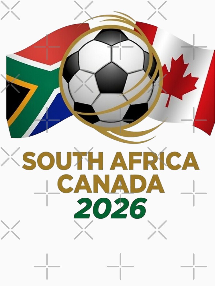 South Africa vs Canada 2026 Soccer Match Poster by Nexus Space