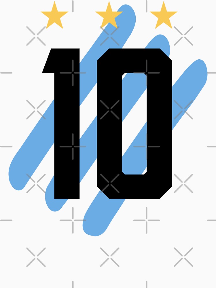 Argentina Number 10 Football Fan Design by  BlankPaper Clothing