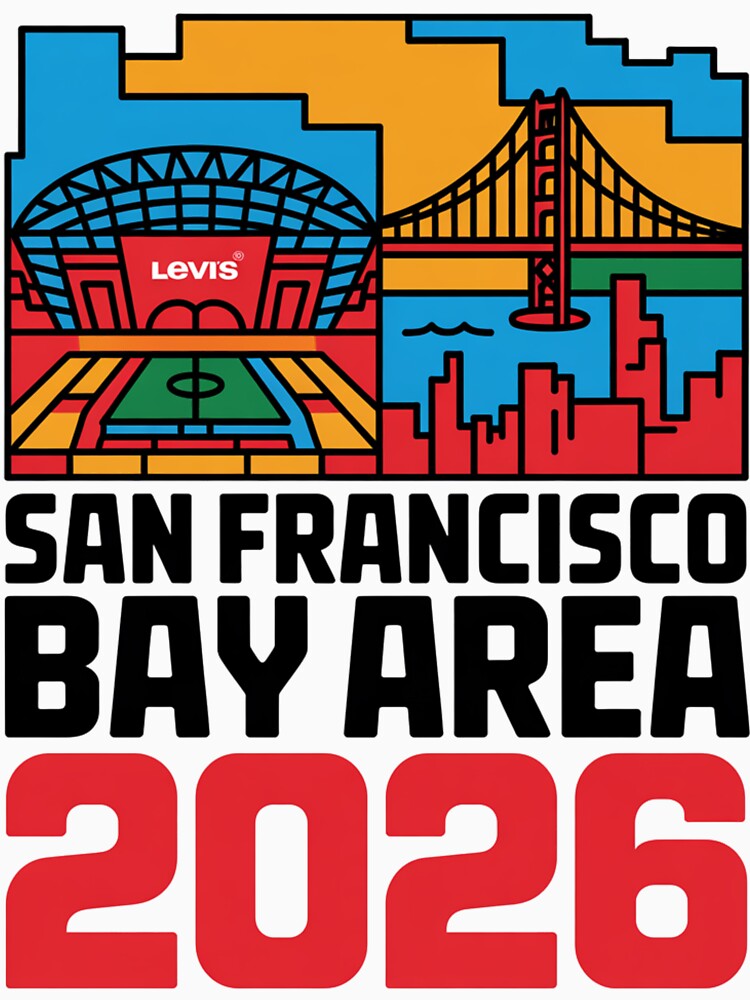 San Francisco Bay Area Golden Gate Stadium T-Shirt V25 by DarylWelsh2024