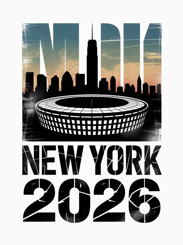 New York 2026 MetLife Stadium Skyline T-Shirt V10 by DarylWelsh2024