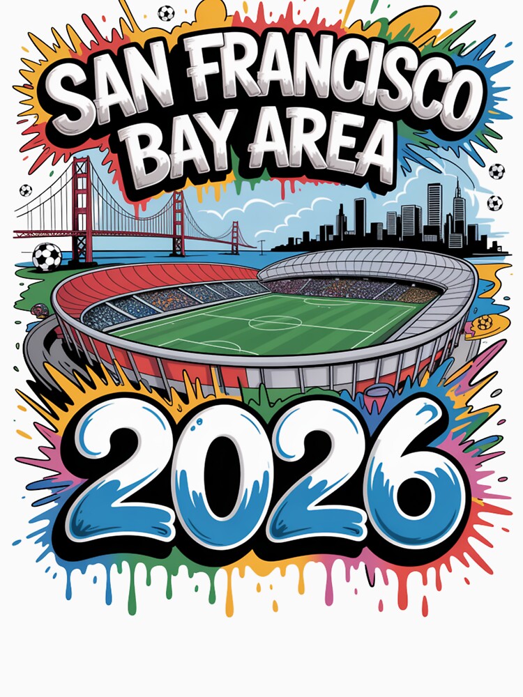 San Francisco Bay Area Golden Gate Stadium T-Shirt V5 by DarylWelsh2024