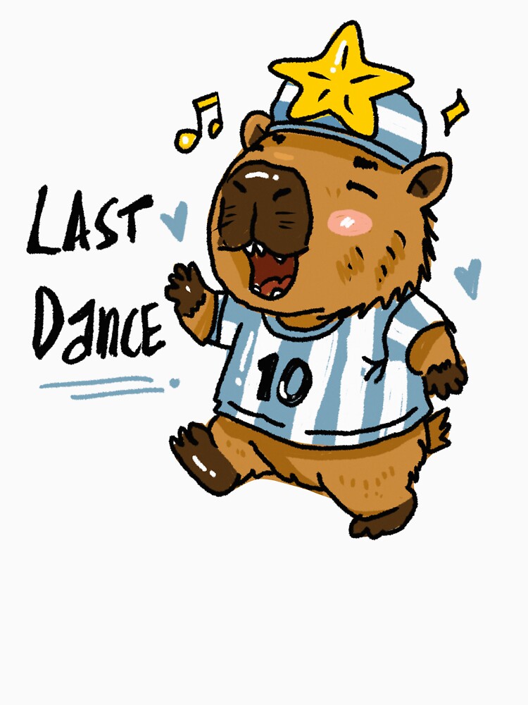 Awkward Animal Hat Club – Argentina Last Dance Dancing Capybara | World Cup 2026 Sticker by chupichapa