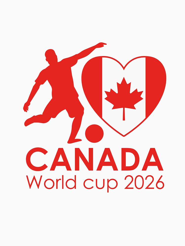 Canada Soccer Player & Flag Heart World Cup 2026 by topprinting