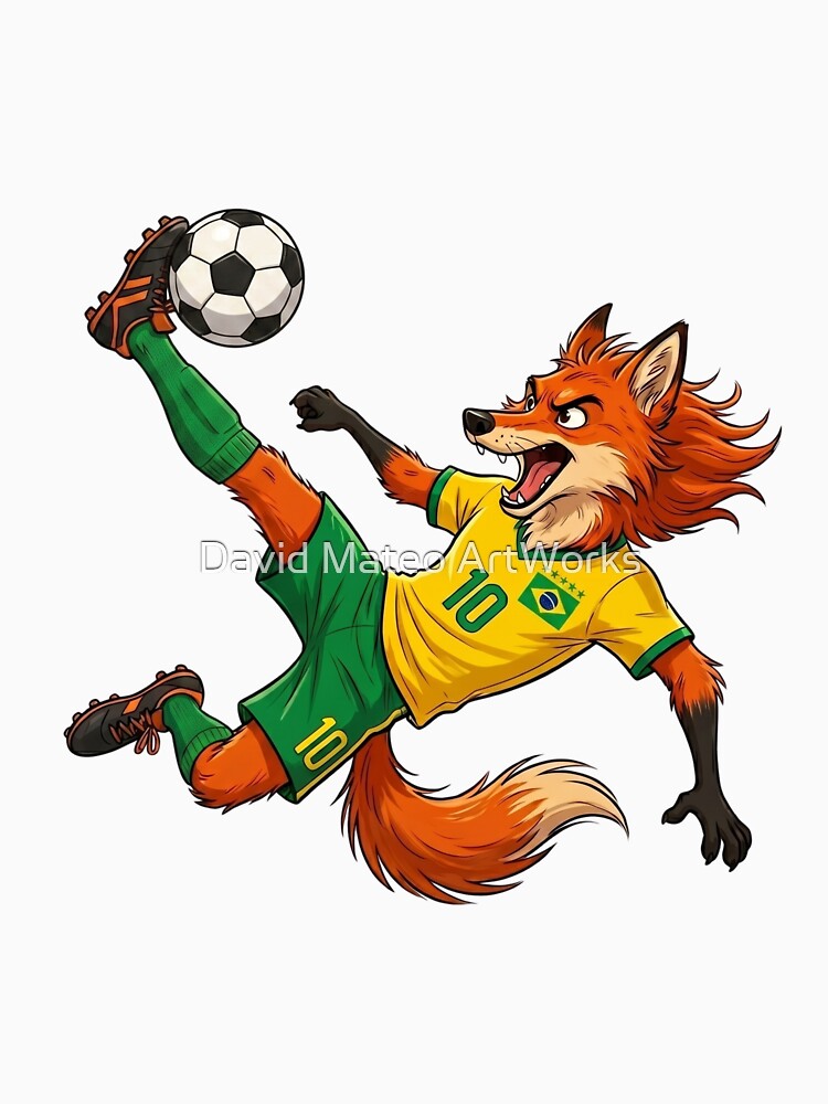 Brazil Fox — Football World Cup 2026 Cartoon Mascot by David Mateo ArtWorks
