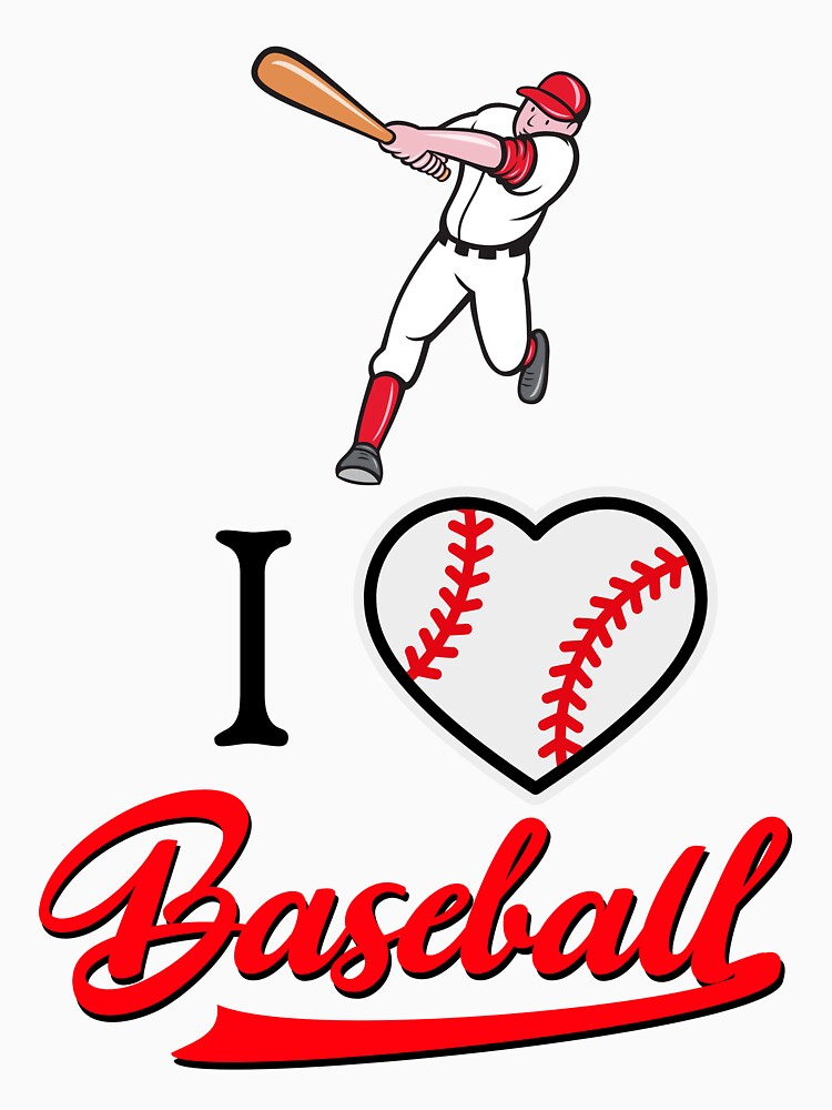 I Love Baseball, Ball, Foul, batter Homerun by MaxiiMerch