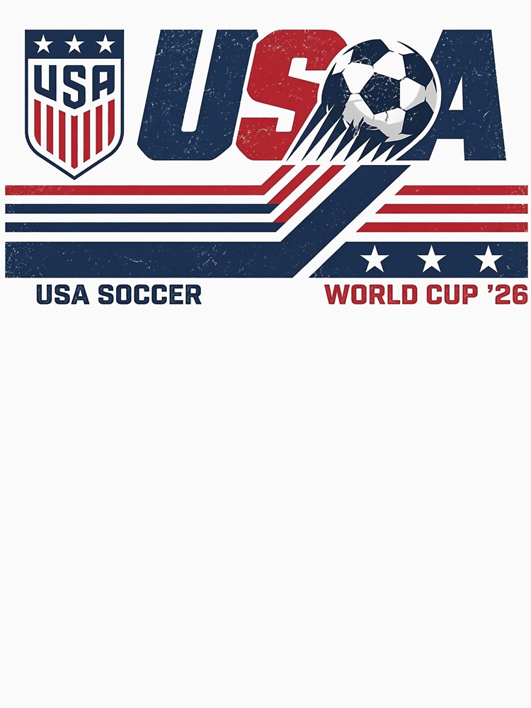 USA Soccer World Cup 2026, Vintage USA Football Fan - USA World Cup 2026 by EiruDamian