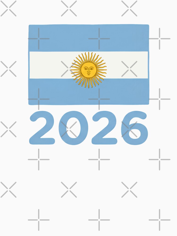 Argentina Flag on Butter Yellow, 2026 World Cup Football Fan Design | Soccer Supporter Merchandise by 21 Tulips