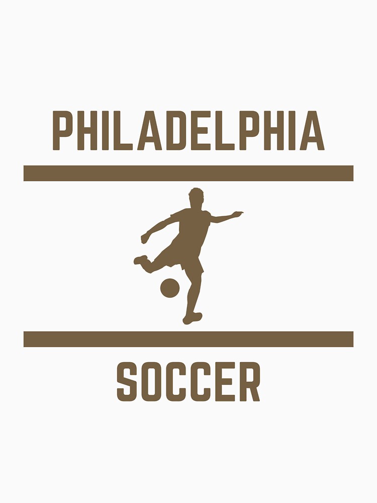 Gold Color Philadelphia Soccer by IssaraStudio