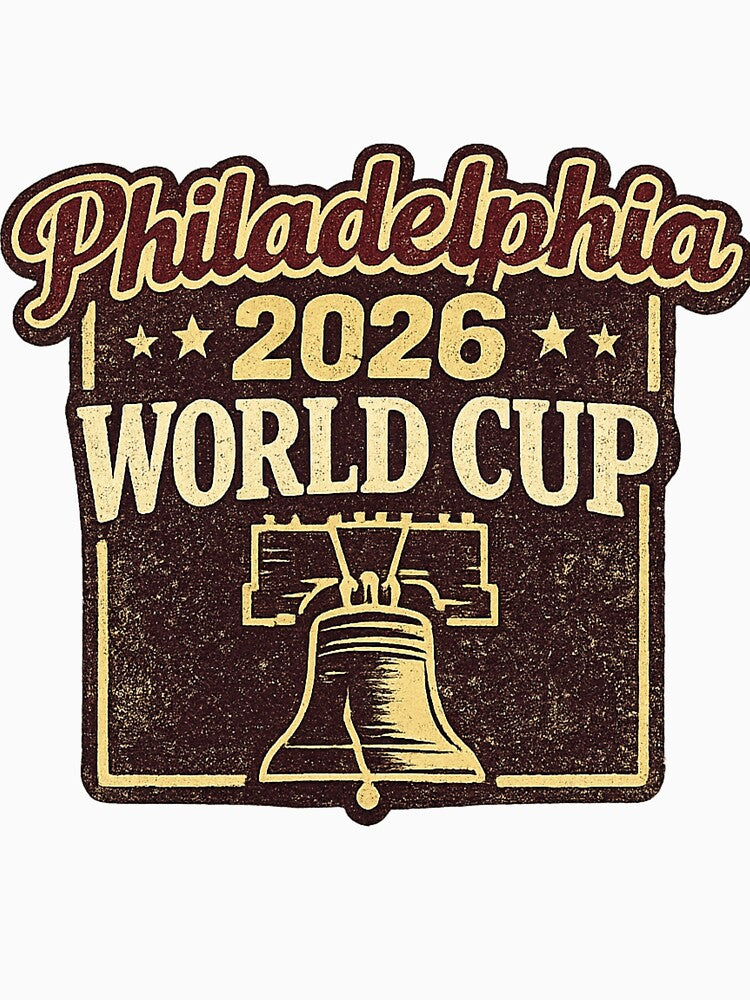 Philadelphia 2026 World Cup – Liberty Bell Retro Vintage Soccer Fan T-Shirt by ArthUpscale