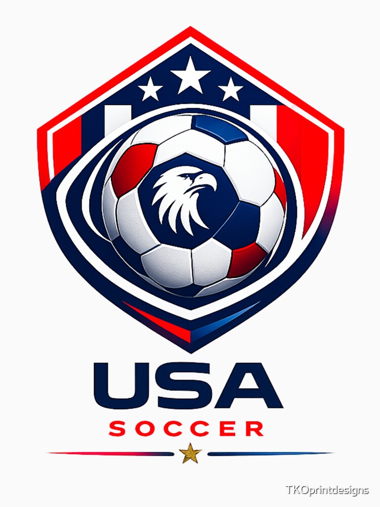 USA Soccer Eagle Ultra Modern Minimal Football Design by TKOprintdesigns